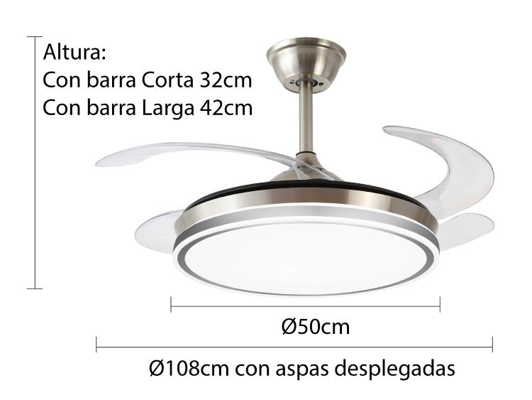 medidas ventilador Ambra P&B