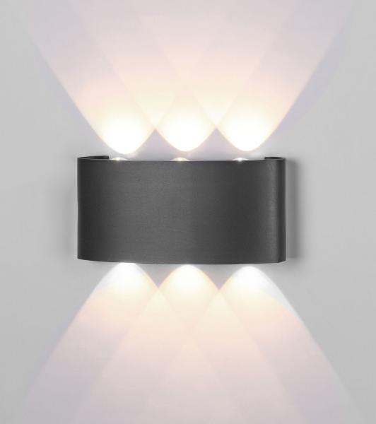 Aplique exterior ARCS 6W Mantra - Luz LED 