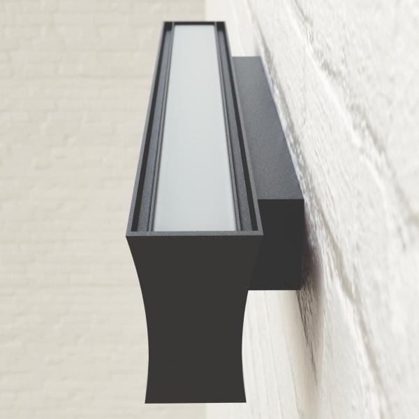 Aplique interior HANOK Negro Mantra - Luz Led