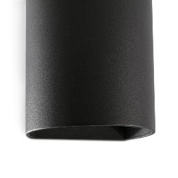 Aplique SOLE redondo negro Faro Barcelona