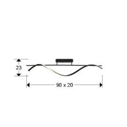 BOA -PLAFON NEGRO - SCHULLER