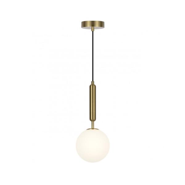 Colgante FICUS laton bola opal 1 x 30w g-9 - ALEMAR