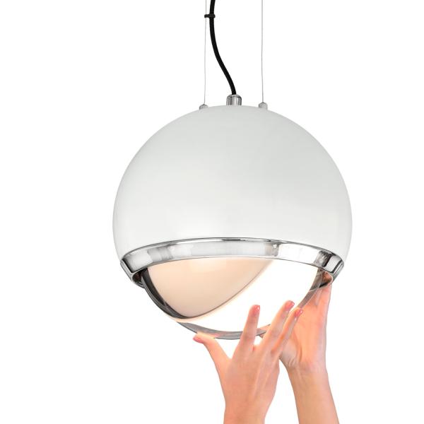 Colgante Acontract-luz. Serie Paris esfera blanca luz LED