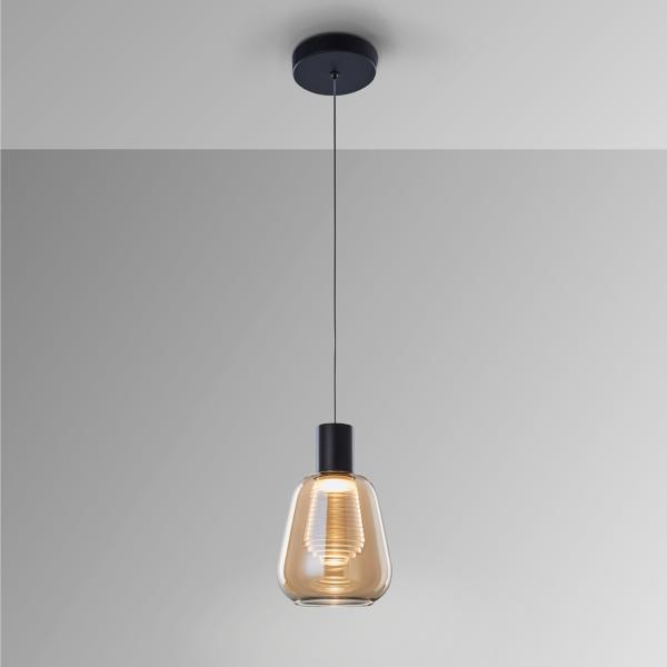 i3-CARISA- LAMPARA 1L NEGRO - ILUMINACION i3 By SCHULLER