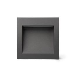 Empotrable pared SEDNA SQ 140 gris oscuro Faro 