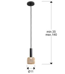 Lampara colgante SINCRO 1 luz - Schuller - Luz LED