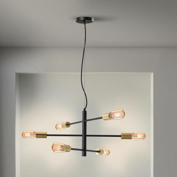 Lampara SOHO - Schuller. 6 luces