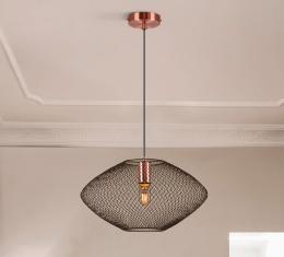 MELANY- LAMPARA 1L NEGRO-COBRE - ILUMINACION i3 By SCHULLER