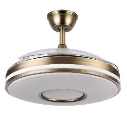 Ventilador DANI Oro envejecido - Fabrilamp. Motor DC Ø108cm