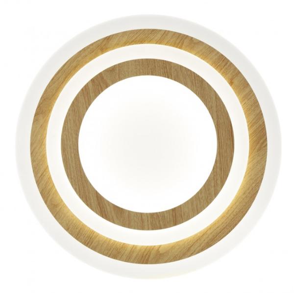 Plafon led GALET blanco-madera led 38w 3116lm 4000k - ALEMAR