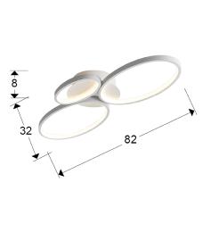 PLAFON ·SIOS·LED 3 AROS BLANCO - SCHULLER