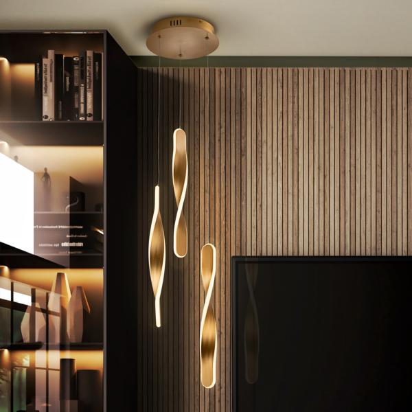 TWIST LAMPARA 3L ORO - SCHULLER