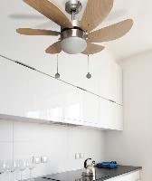 Ventilador de techo 77cm. Delfin Niquel. FABRILAMP