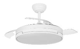 Ventilador Papiro Blanco Fabrilamp - Motor DC Ø107cm