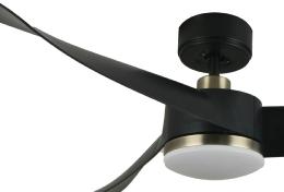 Ventilador TEMPEL Negro Fabrilamp - Motor DC. 132cm.Ø