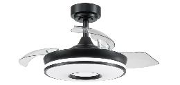 Ventilador DANI Mini Negro - Fabrilamp. Motor DC Ø91cm
