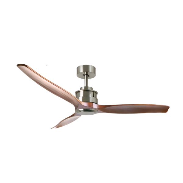 Ventilador CORON Niquel Nogal Sunaca - Motor DC 132cm Ø.