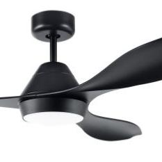 Ventilador Antibes Negro Eglo - Motor DC luz LED 132cm. Ø