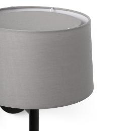 Aplique WINDSOR negro/gris con lector LED Faro