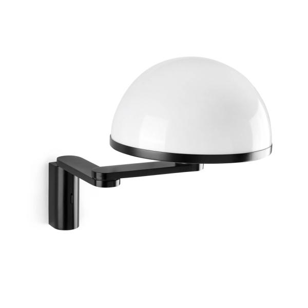 Aplique DOME negro con brazo orientable Faro