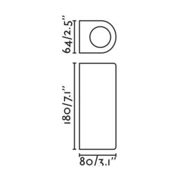 Aplique exterior ESTELA marron 2 luces Faro Barcelona