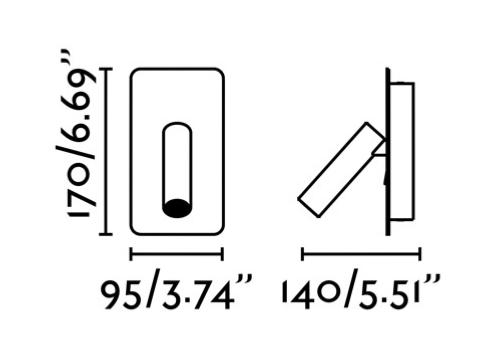 aplique suau faro medida