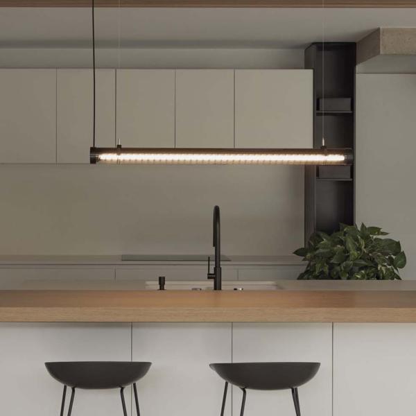 Colgante SCUBA LOUVER 1200 negra 36W Faro