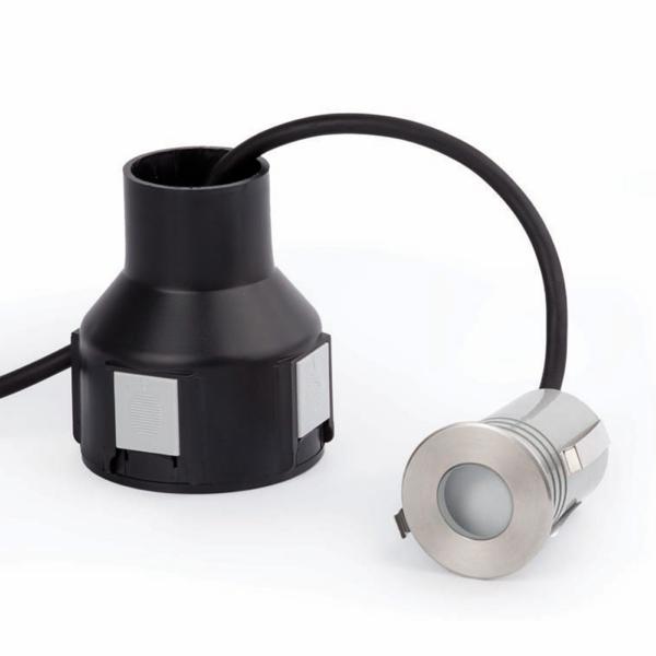 Empotrable suelo CROSBY 24v LED níquel mate Faro