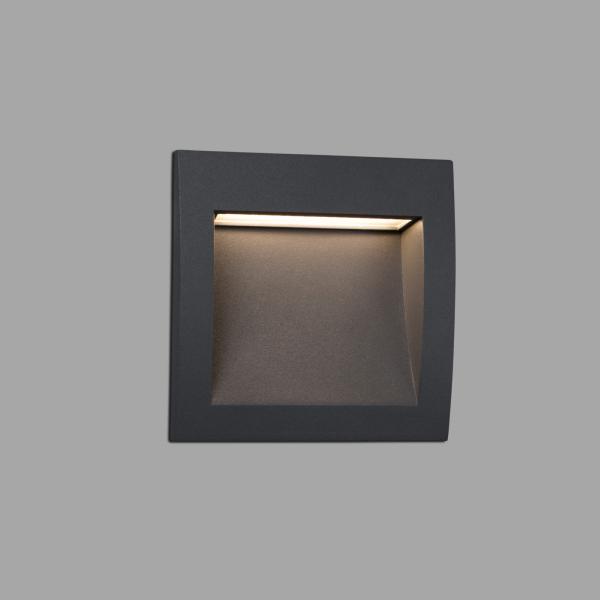 Empotrable pared SEDNA SQ 140 gris oscuro Faro 
