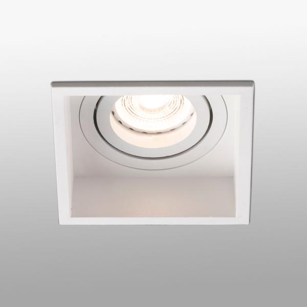 Empotrable Hyde Faro orientable Cuadrado Blanco 89mm