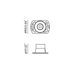 Empotrable Trimless FLAC blanco IP44 Faro Barcelona 