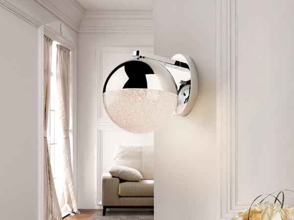 Aplique pared Sphere Schuller - 24cm. cromo 1L. LED