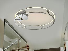 Plafón Colette Schuller - Cromo 80cm Ø. LED