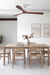 Ventilador LANTAU XL Faro - Niquel/Nogal FARO - Motor DC Ø168cm