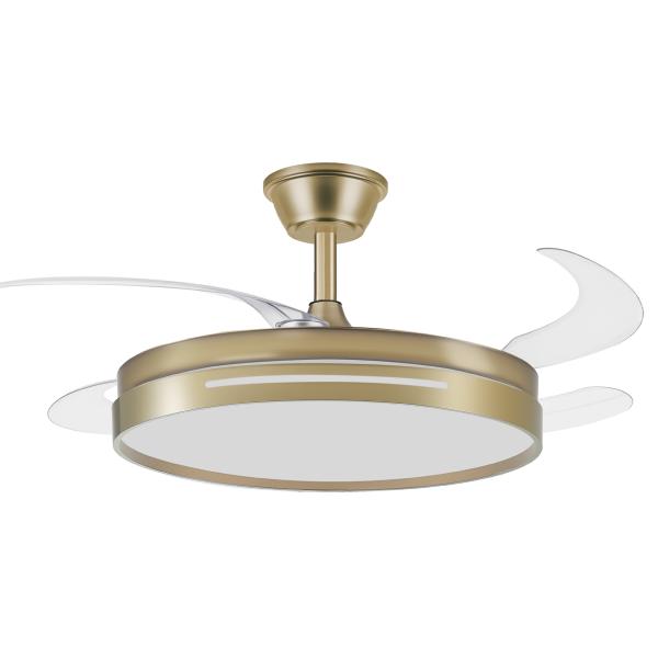 Ventilador MICENAS Cuero Fabrilamp - Motor DC Ø106cm