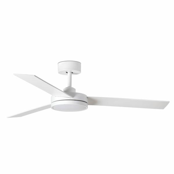 Ventilador BARTH Blanco FARO - Motor DC - Luz LED Ø132cm