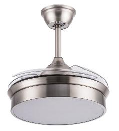Ventilador CALA Níquel - Fabrilamp. Motor DC Ø41cm
