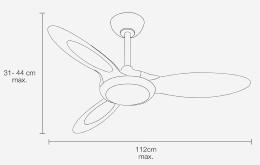 Ventilador de exterior GALERNA - Mimax - Motor DC Ø112cm