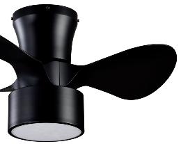 Ventilador MINI KOS Negro Fabrilamp - Motor DC. 60cm.Ø