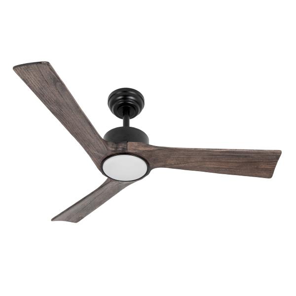 Ventilador Orinoco Negro Roble Fabrilamp - Motor DC Ø107cm