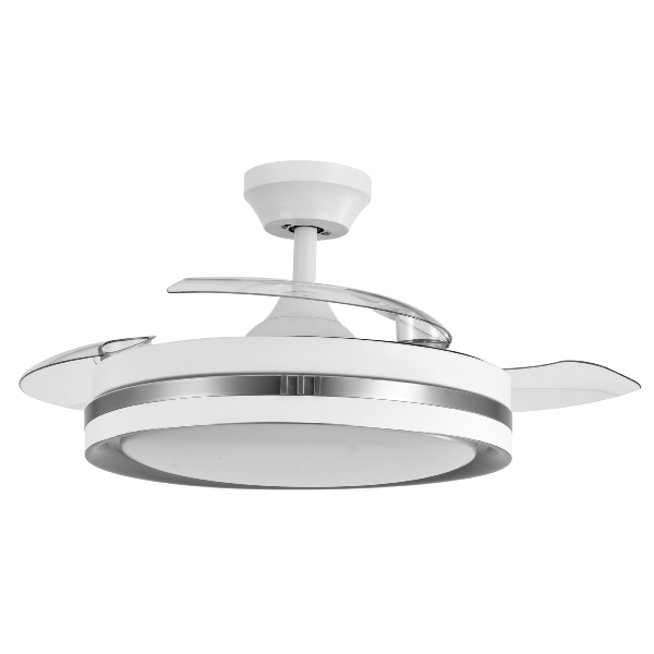 Ventilador Viper Fabrilamp Blanco Plata - Motor DC Ø107cm