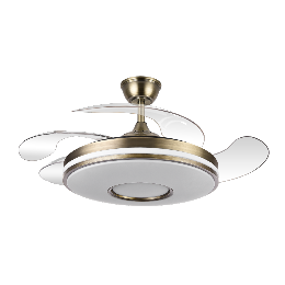 Ventilador DANI Oro envejecido - Fabrilamp. Motor DC Ø107cm