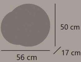 Aplique WANDA marmol/oxido 1 x 60w e-27 - ALEMAR