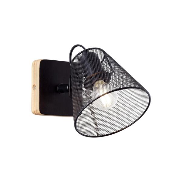 Aplique UTRECH negro 1 x 40w e-14 - ALEMAR