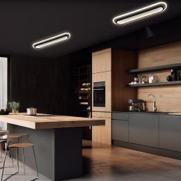 Plafon led SOLOMON negro led 38w 2650lm 4000k - ALEMAR