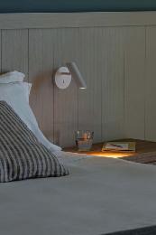 Aplique LEO Proyector con interruptor blanco LED Faro