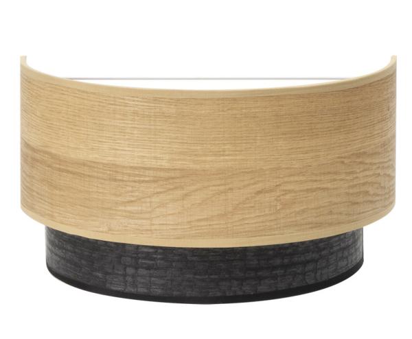 Aplique Colet Fabrilamp - Negro/Madera Clara