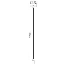 Colgante LEXA cuerda blanca 1 x 60w e-27 - led 11w - ALEMAR