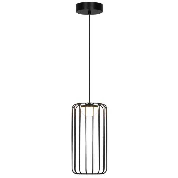 Colgante PITT Negro led 5w 200lm 3000k - ALEMAR
