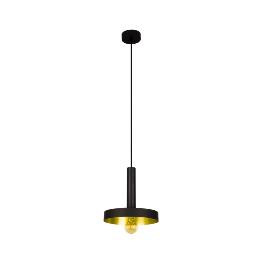 Lampara colgante WHIZZ negro y oro satinado Faro